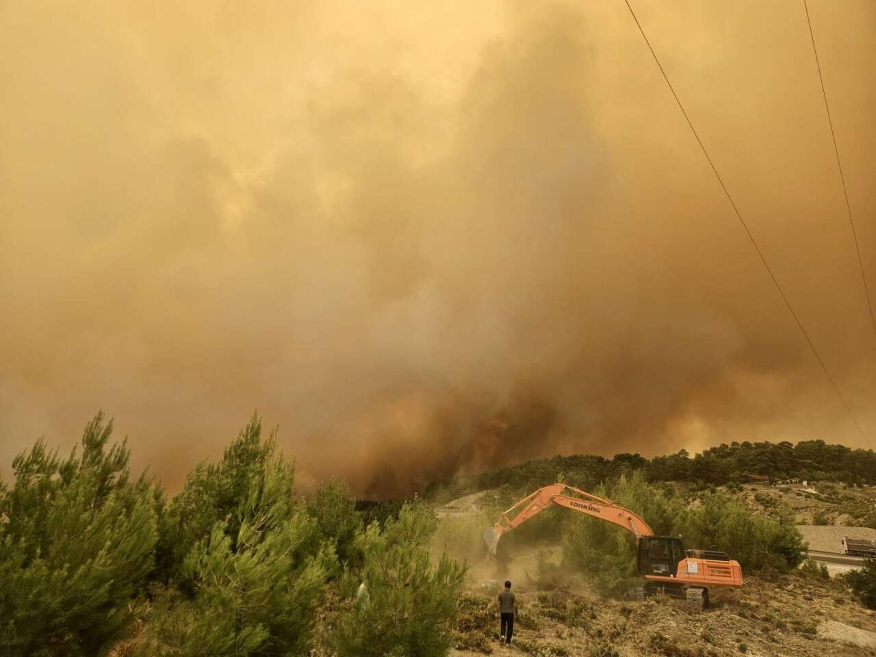 Seydikemer Orman Yangınında Kritik Mücadele Sürüyor: Vali Akbıyık Yangın Bölgesinde Çalışmaları Yerinde Takip Etti 2